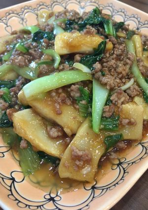 たけのこと青梗菜のそぼろあんっ♡-レシピのメイン写真