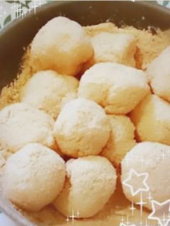 もちもち豆乳*きなこ団子♡-レシピのメイン写真