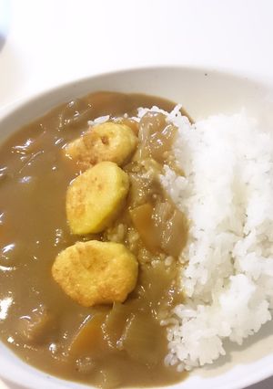 カレーにナゲット-レシピのメイン写真