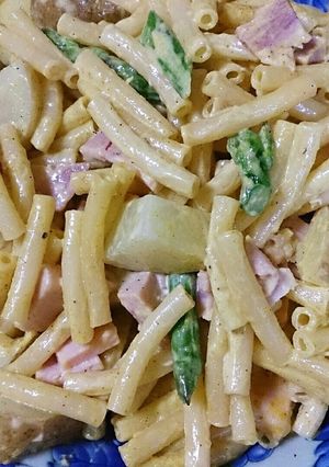 新じゃがとアスパラでマカロニサラダ！-レシピのメイン写真