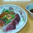 カツオ刺身と新たまねぎ☆ガーリック醤油味