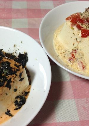 創作冷奴！イタリアン風と韓国風でいかが-レシピのメイン写真