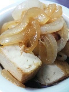 厚揚げ×新玉ねぎのポン酢炒め-レシピのメイン写真