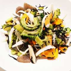 夏野菜とひじきのごまだれサラダ-レシピのメイン写真