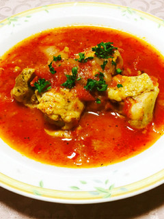 鶏もも肉のトマト煮込み-レシピのメイン写真