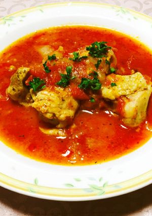 鶏もも肉のトマト煮込み-レシピのメイン写真