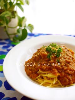 簡単!懐かしい!給食の!?ミートソース♡-レシピのメイン写真
