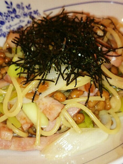 納豆と柚子胡椒のパスタ-レシピのメイン写真