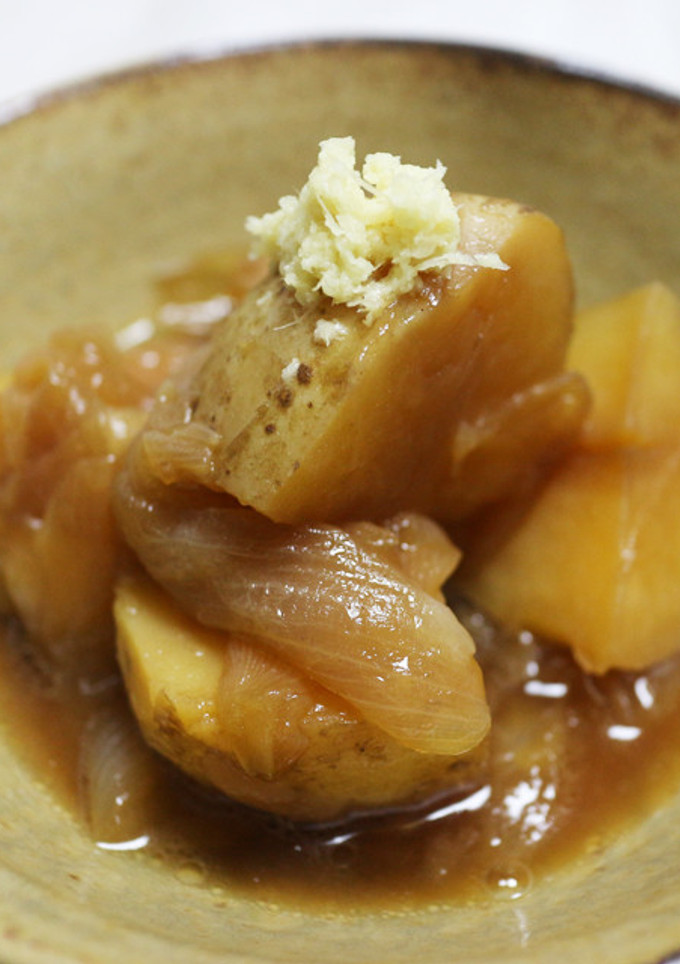 春の味！新じゃがと新たまねぎの簡単煮物-レシピのメイン写真