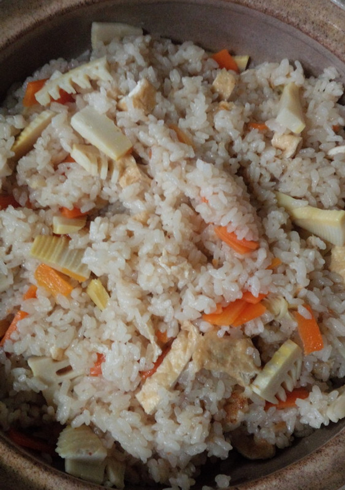 簡単だった！土鍋で筍ご飯-レシピのメイン写真