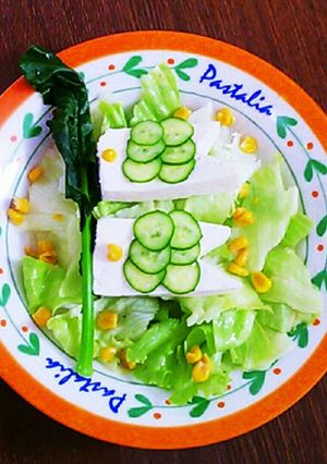 豆腐で鯉のぼりサラダ♪-レシピのメイン写真