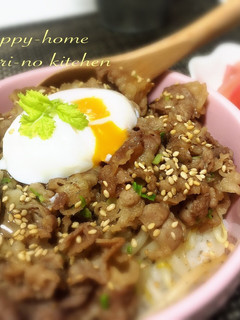 もやしシャキ♡くせになる甘辛牛丼♡-レシピのメイン写真