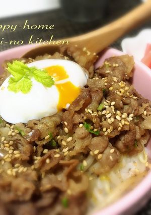 もやしシャキ♡くせになる甘辛牛丼♡-レシピのメイン写真