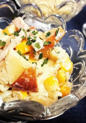 リンゴとマカロニのチーズ風味サラダ-レシピのメイン写真