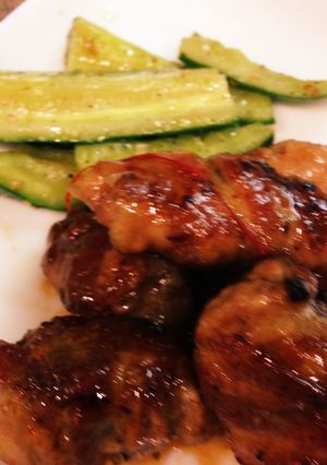 男の料理！！椎茸の肉巻き-レシピのメイン写真