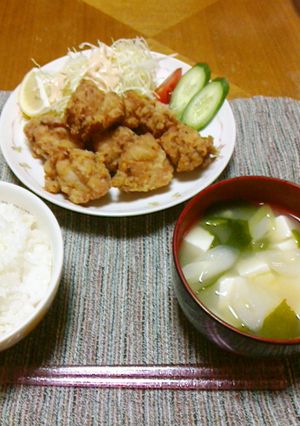 妖怪ウォッチ　ケータの晩御飯③鶏の唐揚げ-レシピのメイン写真