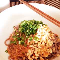 รูปของ 和風ランチ♪揚げ玉のぶっかけそば
