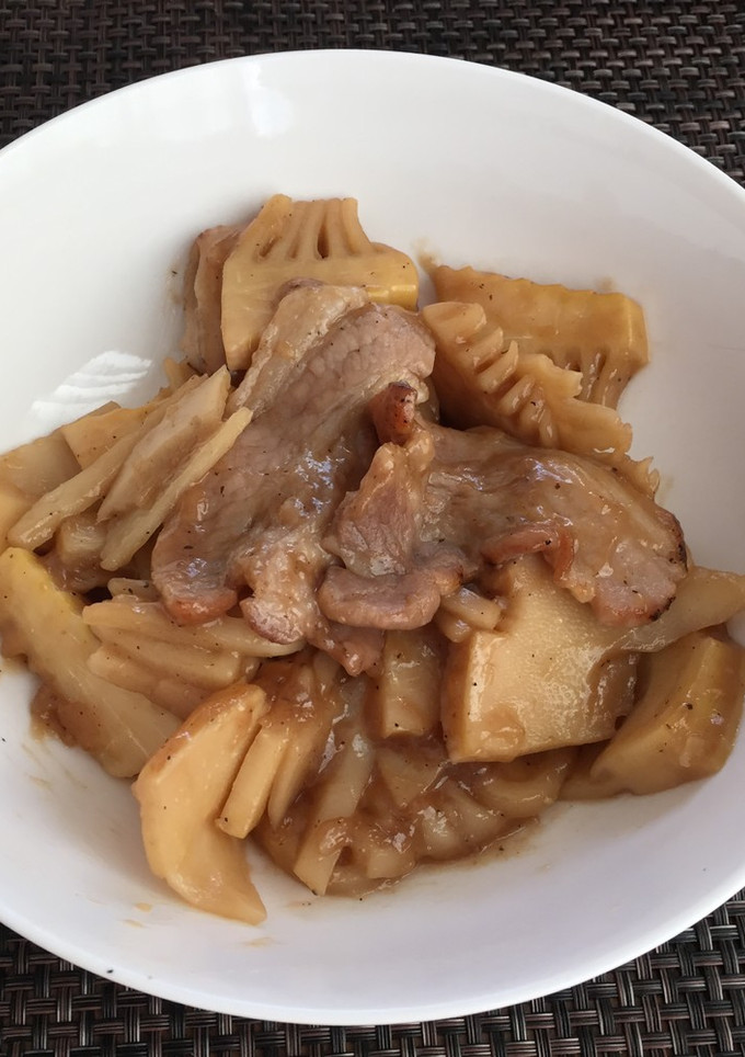 たけのことバラ肉の中華風炒め-レシピのメイン写真