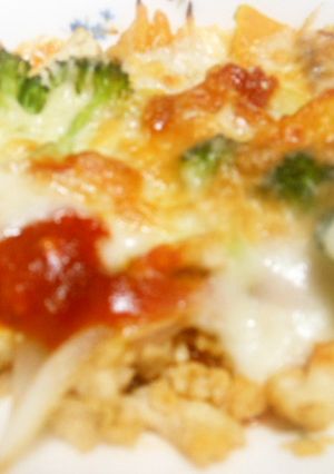 トマトソースでチーズと野菜のオーブン焼き-レシピのメイン写真
