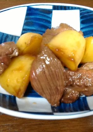 ジャガイモと角切り牛肉の甘辛煮-レシピのメイン写真