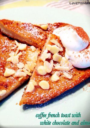 珈琲フレンチトースト〜ホワイトチョコのせ-レシピのメイン写真