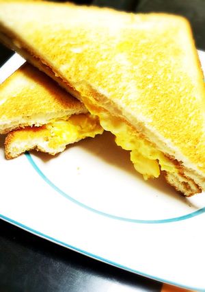 超簡単！！タマゴチーズトーストサンド♡-レシピのメイン写真