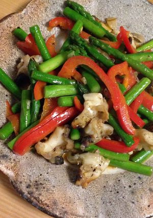 アスパラとツブ貝の炒め物-レシピのメイン写真