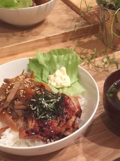 味付け簡単!きんぴらごぼう鶏てり丼☆☆-レシピのメイン写真