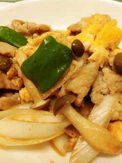 お弁当に!豚肉と卵の中華炒め♪-レシピのメイン写真