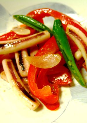 いかとさやえんどうの炒め物-レシピのメイン写真