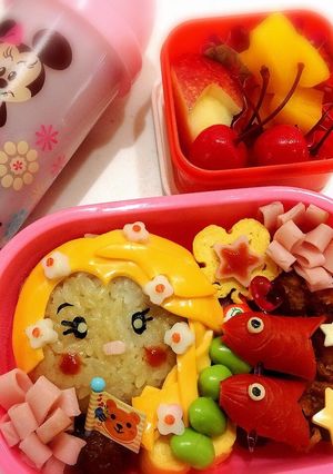 ラプンツェルキャラ弁-レシピのメイン写真