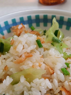 鮭とレタスのチャーハン-レシピのメイン写真