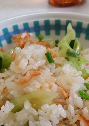 鮭とレタスのチャーハン-レシピのメイン写真