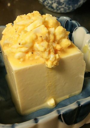 【男の料理】ゆで卵でピータン豆腐-レシピのメイン写真