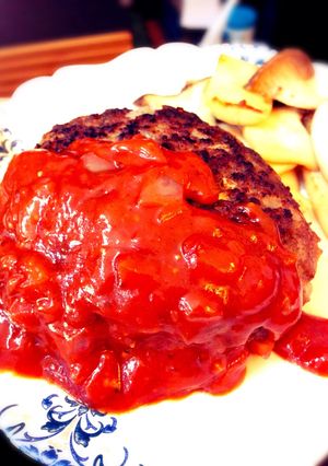 和牛デミグラハンバーグ-レシピのメイン写真