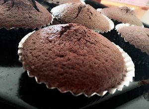 HMバター無し簡単ココアカップケーキ-レシピのメイン写真