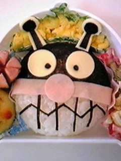 自己流キャラ弁 バイキンマン-レシピのメイン写真