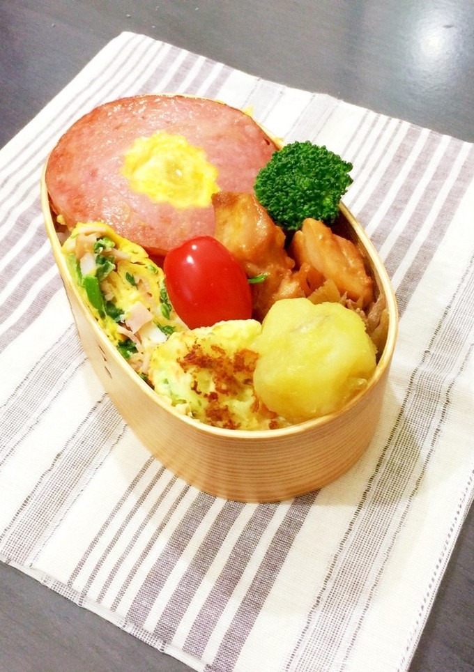 どどんと　うずらのハムエッグ弁当-レシピのメイン写真
