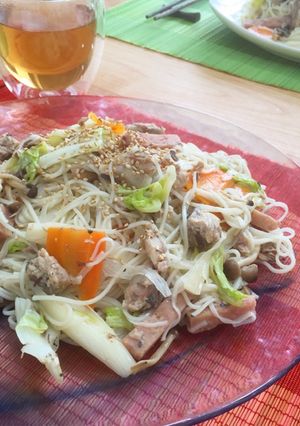 さば缶でコク！本格そうめんチャンプルー☆-レシピのメイン写真