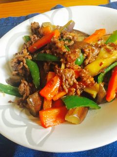 ひき肉と野菜の味噌炒め-レシピのメイン写真
