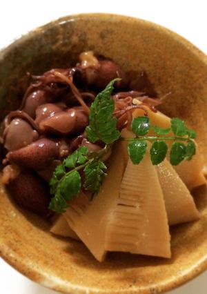 ほたるいかの煮汁で煮物（たけのこ）-レシピのメイン写真