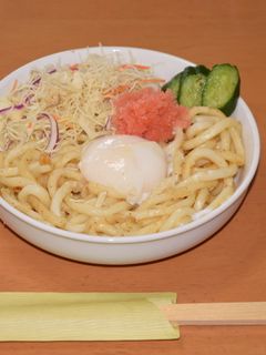 シリーズ明太子 温玉明太焼きうどん-レシピのメイン写真