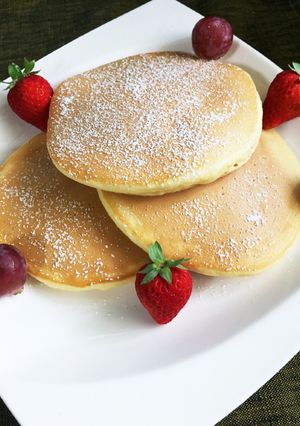 小麦粉で作る！ふわふわもちっとパンケーキ-レシピのメイン写真