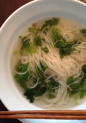 洋風だしのにゅうめん（セロリと生姜）-レシピのメイン写真