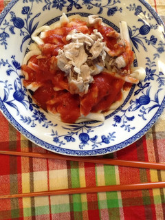 夏に!!冷しゃぶトマトうどん-レシピのメイン写真