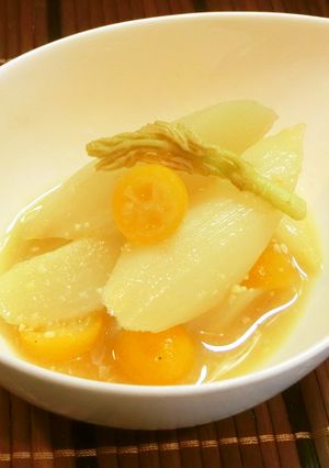 ウドと金柑のみそ煮-レシピのメイン写真