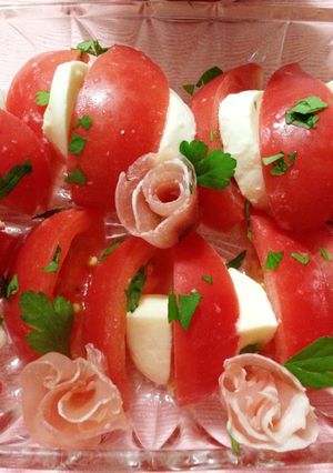 華(花)やかトマトサラダ-レシピのメイン写真