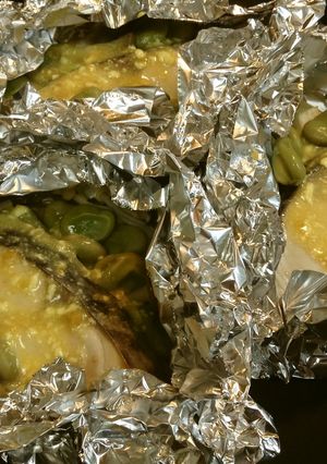 さわらと空豆のみそマヨネーズホイル焼き-レシピのメイン写真