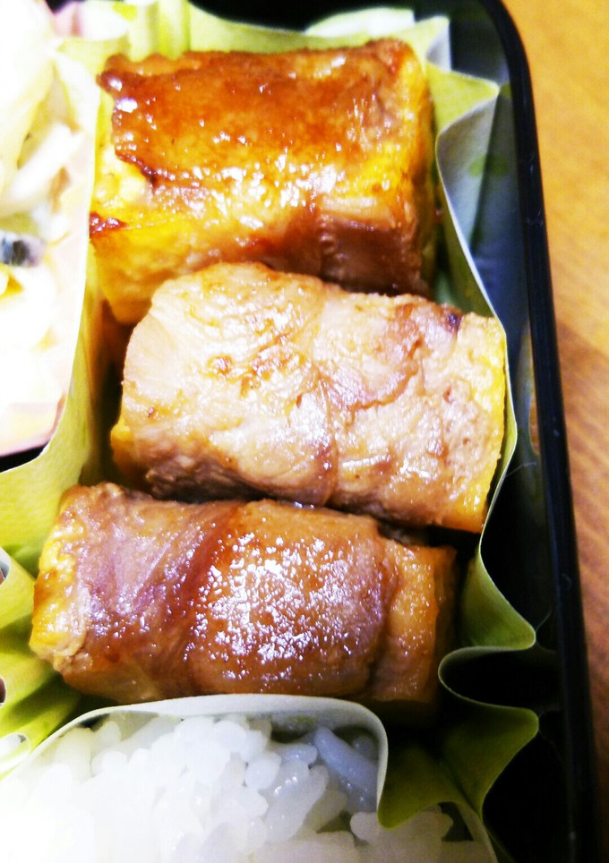 お弁当に☆焼肉のﾀﾚ味の厚揚げ豚肉巻き-レシピのメイン写真