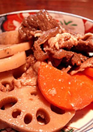 牛肉とレンコンの煮物-レシピのメイン写真